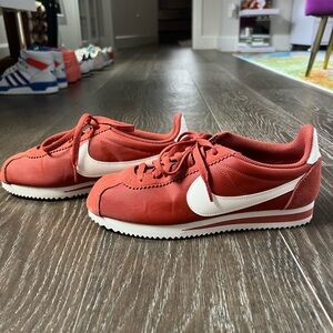 Burnt orange Nike sneakers
